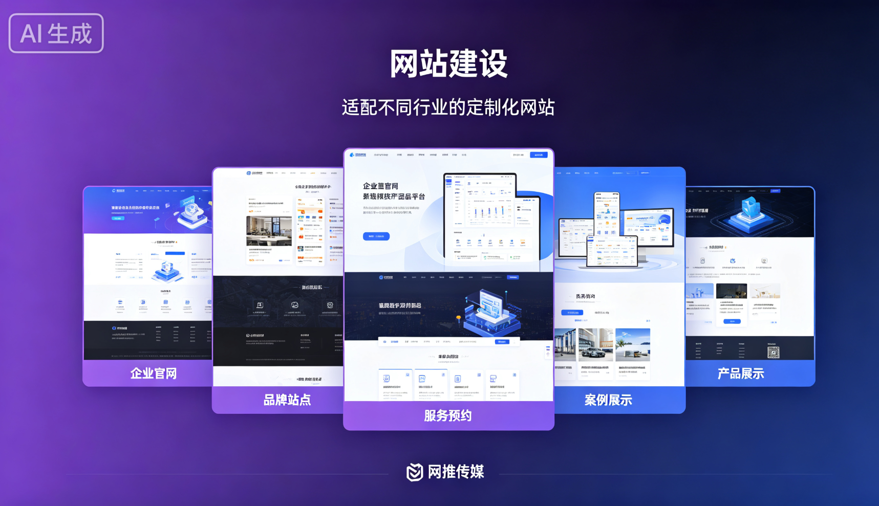 网推传媒网站建设项目宣传图